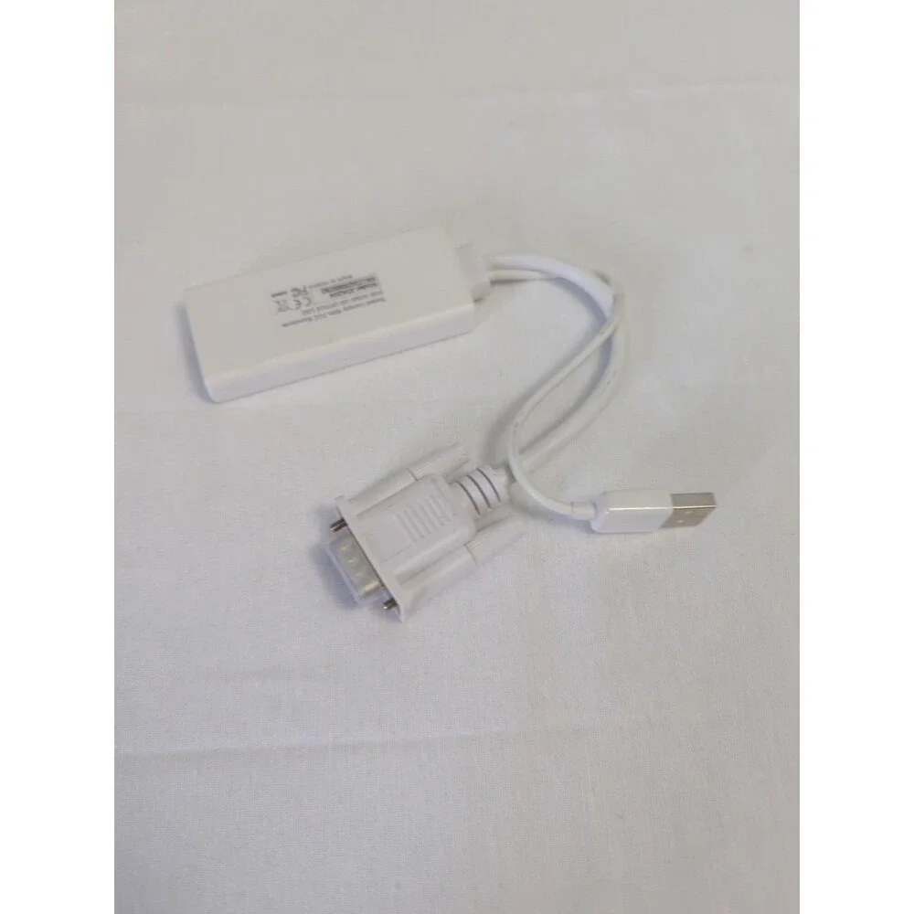 VGA To HDMI Video Audio Adapter White JDA204 Brand New